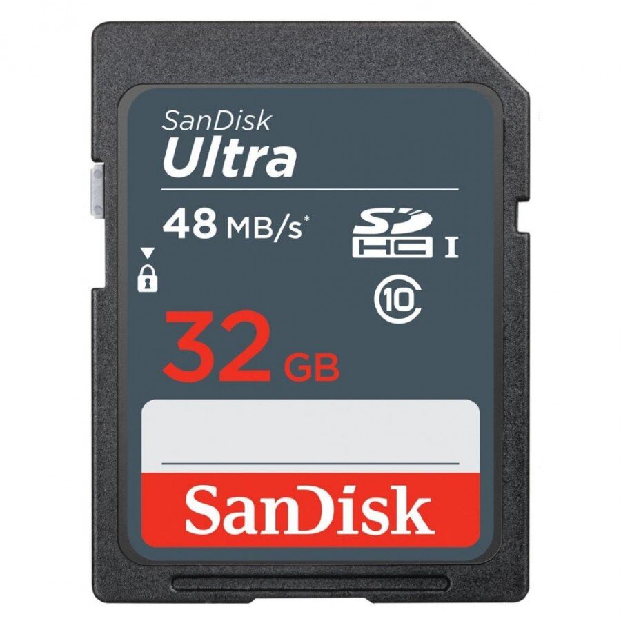 Карта памяти Sandisk Ultra SDHC 32Gb Class 10 UHS-I 48MB/s