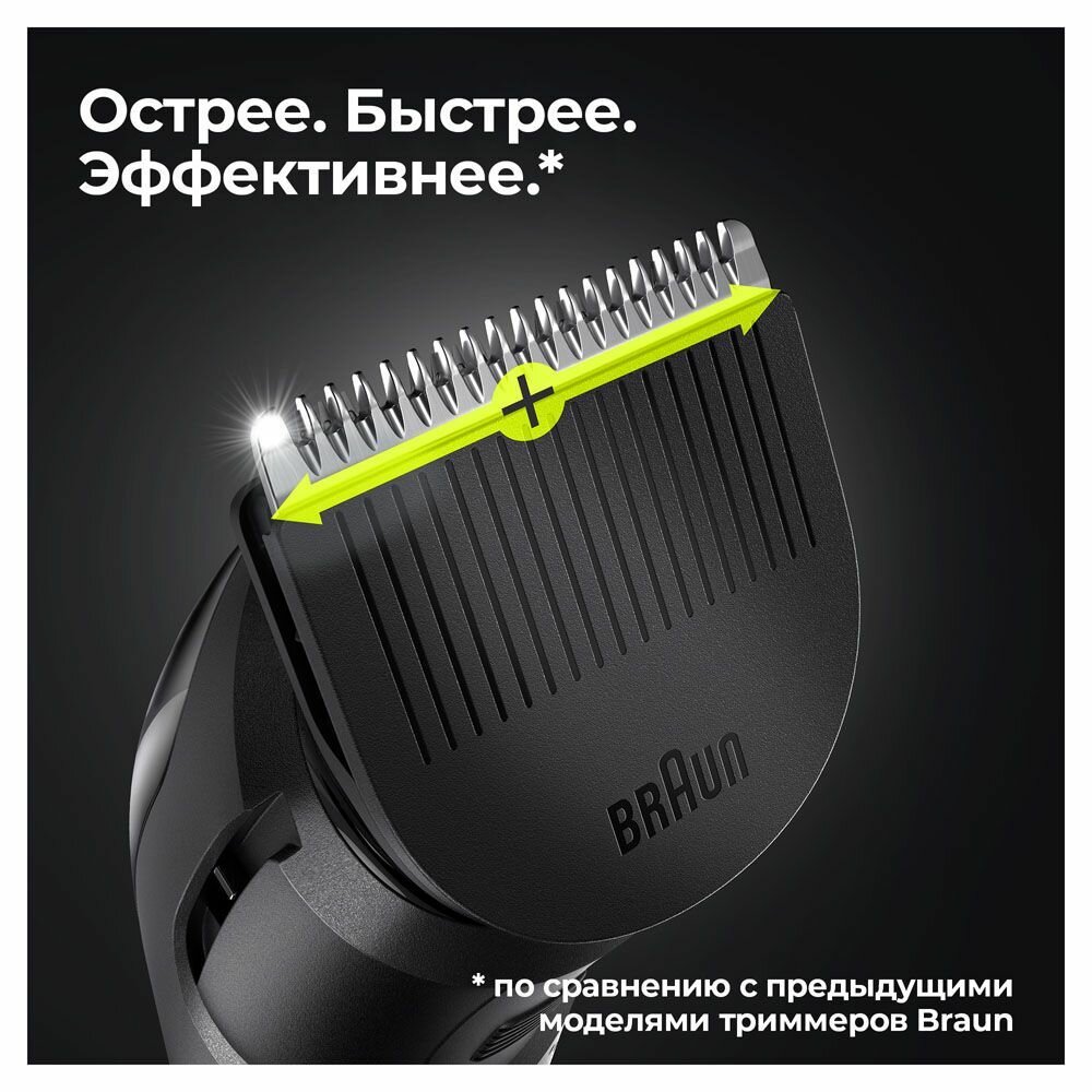 Триммер электрический Braun BT3323 Black для бороды 1 насадка тип 5516 - фотография № 6