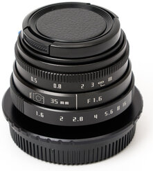 Объектив CCTV 35mm F1.6 для камер APS-C с байонетом Canon M