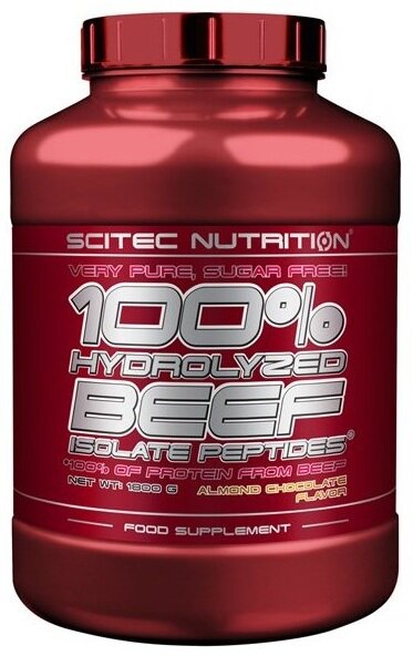 Scitec Nutrition 100% Hydro Beef Isolate Peptid (1800 гр) - Шоколад-Миндаль