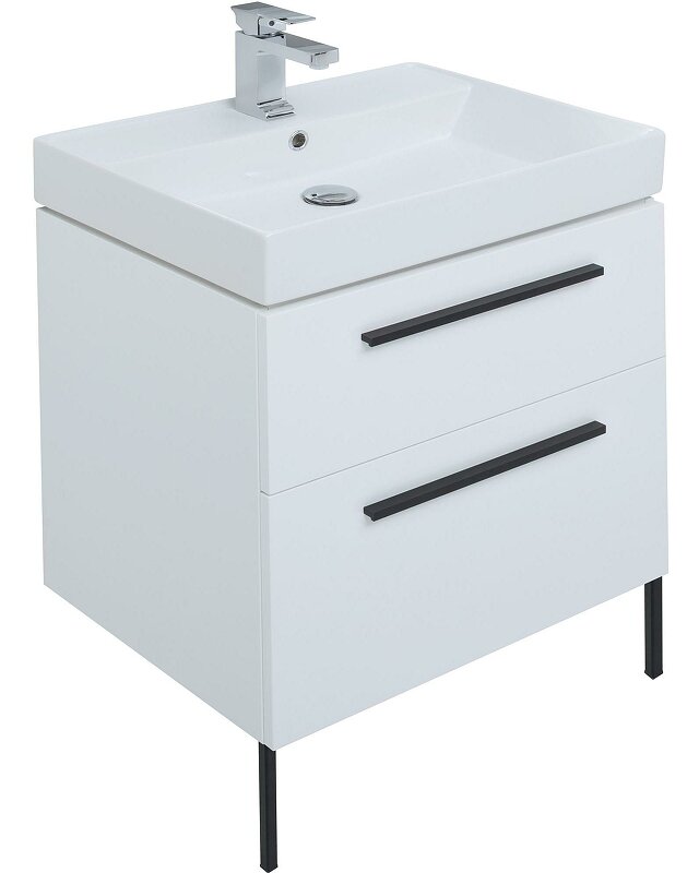 Комплект мебели для ванной Aquanet Nova 60 246279 подвесной Белый глянец - фотография № 10