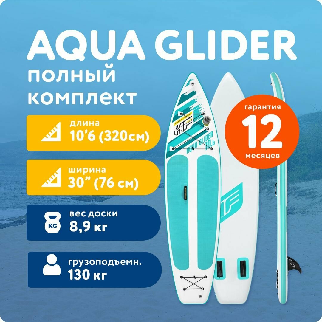  SUP- Hydro Force Aqua Glider 10'6" 2022 (320x79x12 ) /   / Sup board /  /   / BestWay 65347