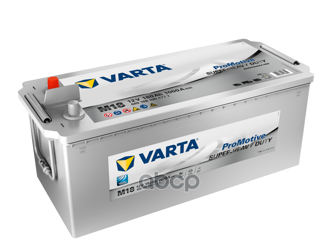 Аккумулятор Varta Promotive Shd [12v 180ah 1000a B00] 513x223x223mm Полярность 3 Varta арт. 680108100