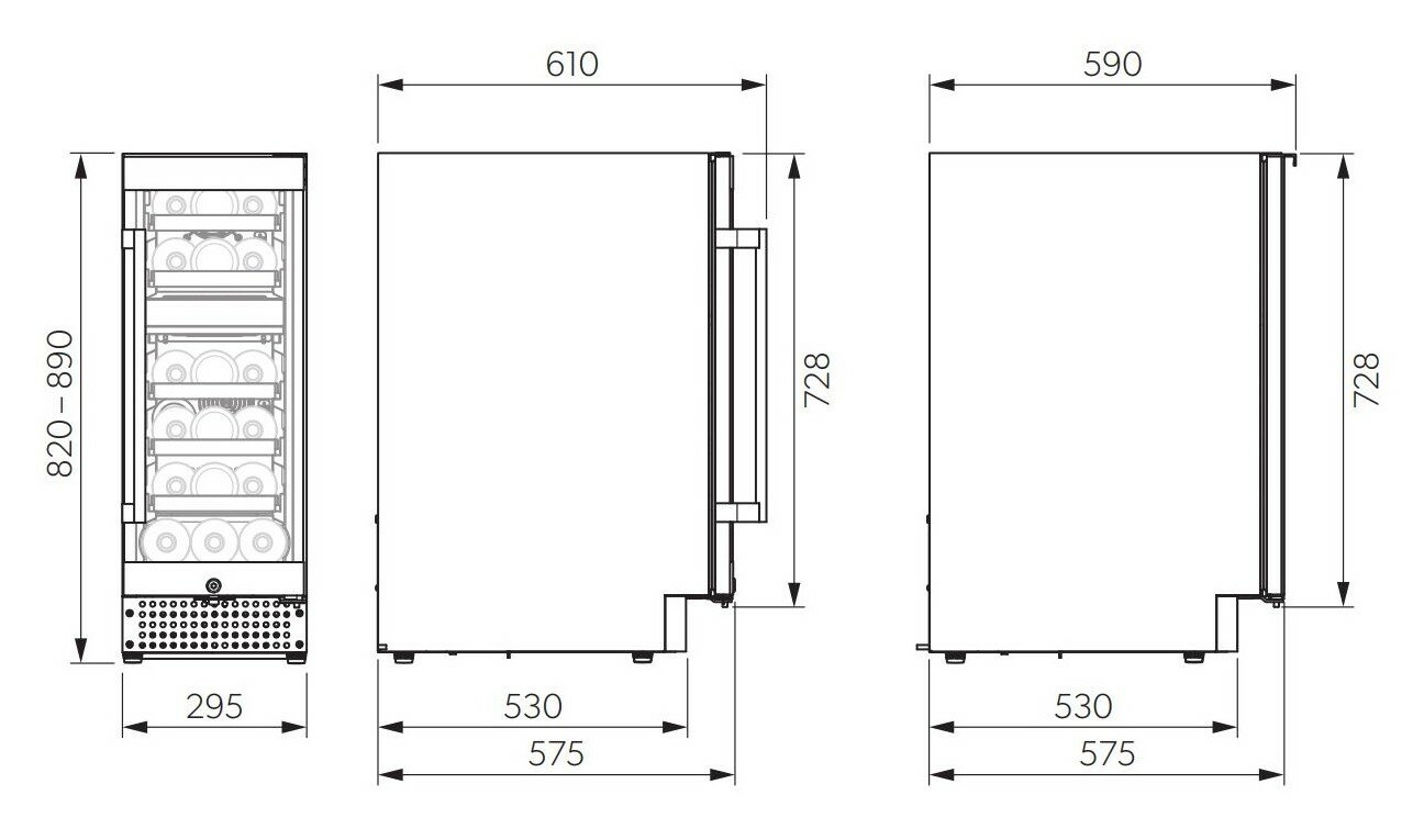 Винный шкаф Dometic D18B Design - фотография № 8