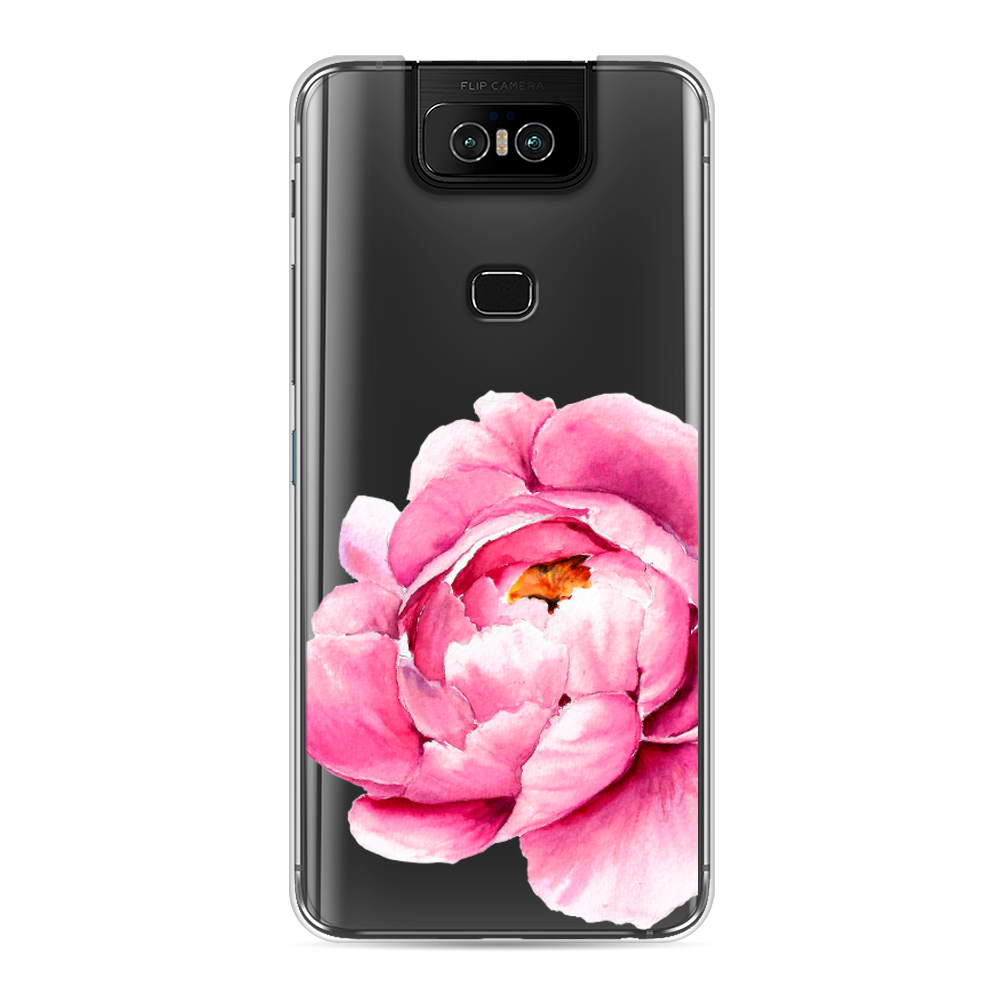 Силиконовый чехол "Прекрасный пион" на Asus Zenfone 6 ZS630KL / Асус Зенфон 6 ZS630KL