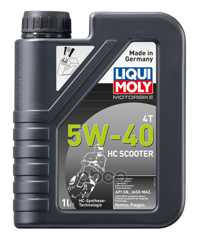 Масло Моторное Motorbike 4T Hc Scooter 5W-40 Sn Ma2 (1Л) Liqui moly арт. 20829