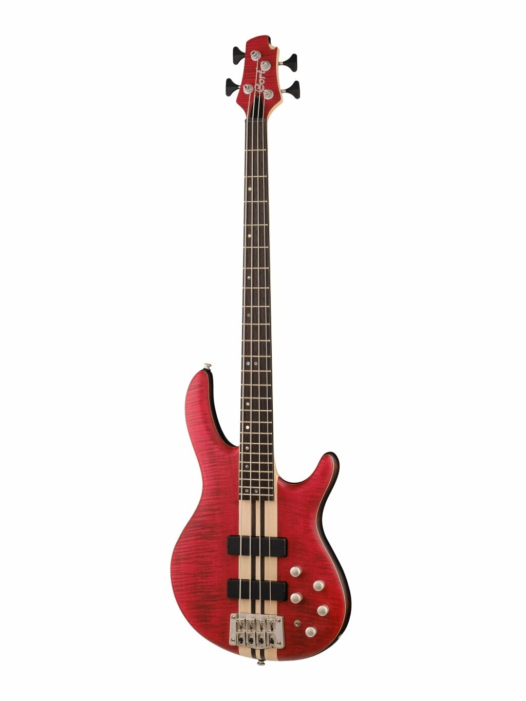 Бас-гитара Cort A4-Plus-FMMH-OPBC Artisan Series, красная (Бас-гитары)