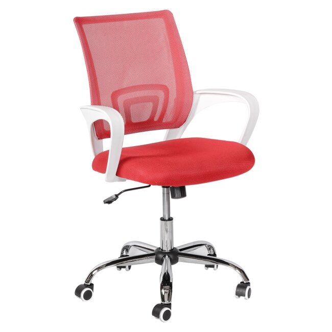Кресло Меб-фф Офисное кресло MF-5001 Red/White