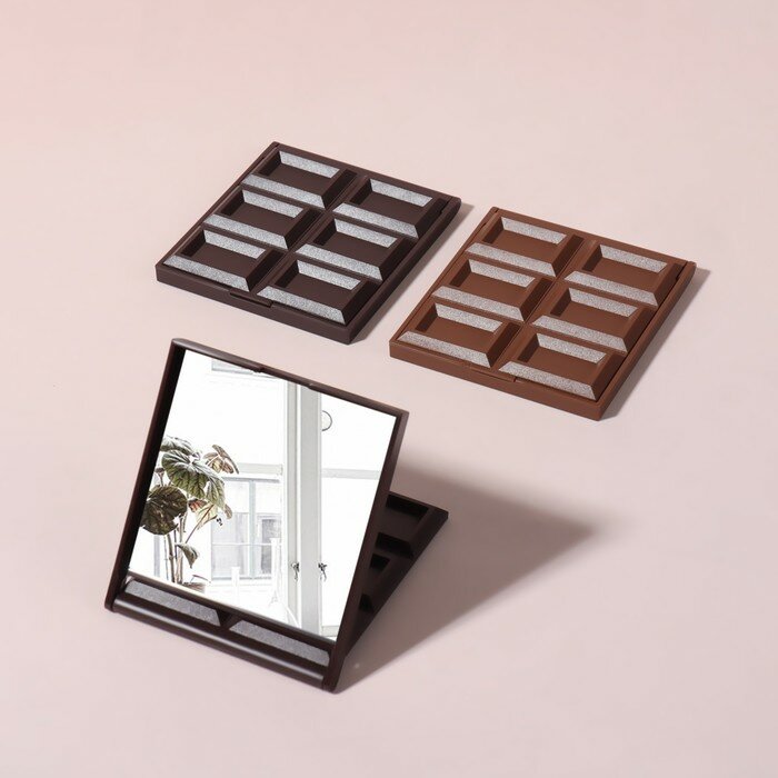 Набор складных зеркал «Шоколадное чудо», 7,5 × 8,5 см, 12 шт, шоу бокс - фотография № 2