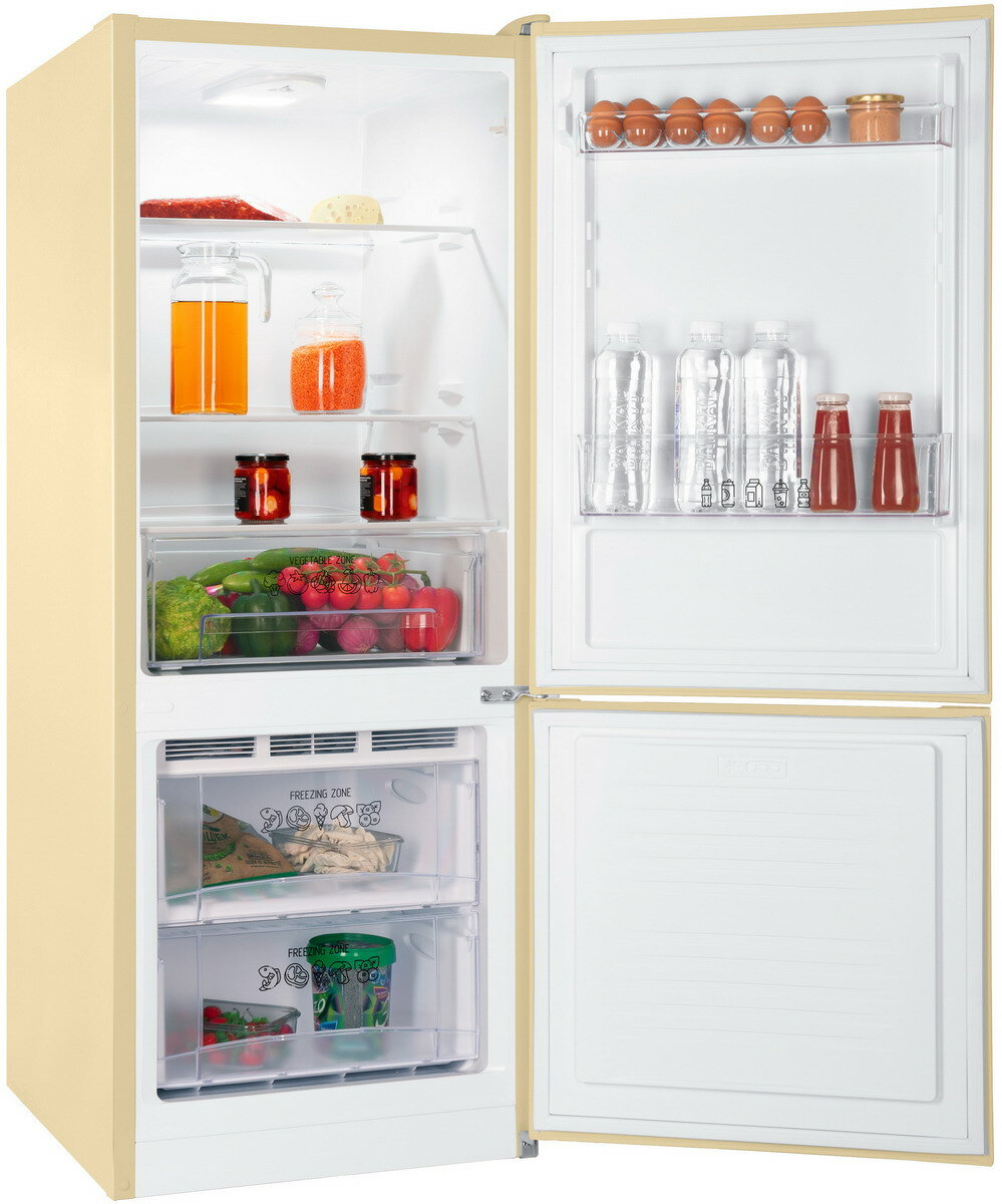 Холодильник NORDFROST NRB 121 Е двухкамерный 240 л объем бежевый