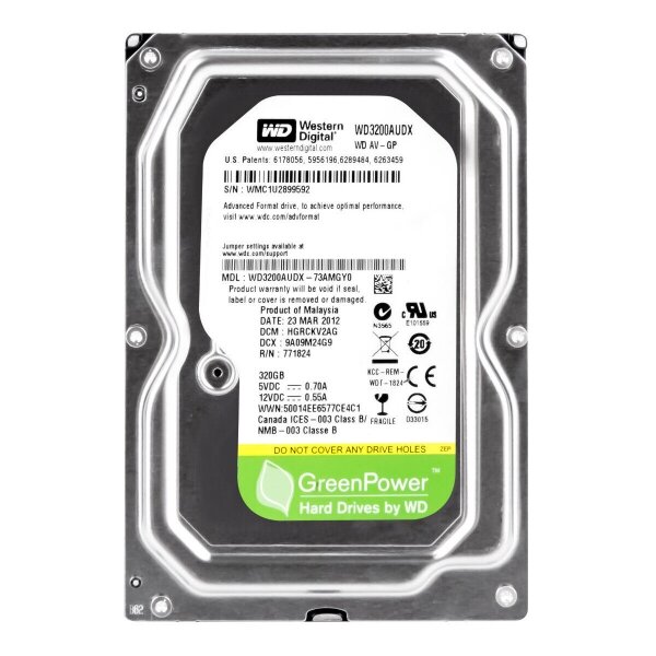 Жесткий диск Western Digital 320 ГБ WD3200AUDX