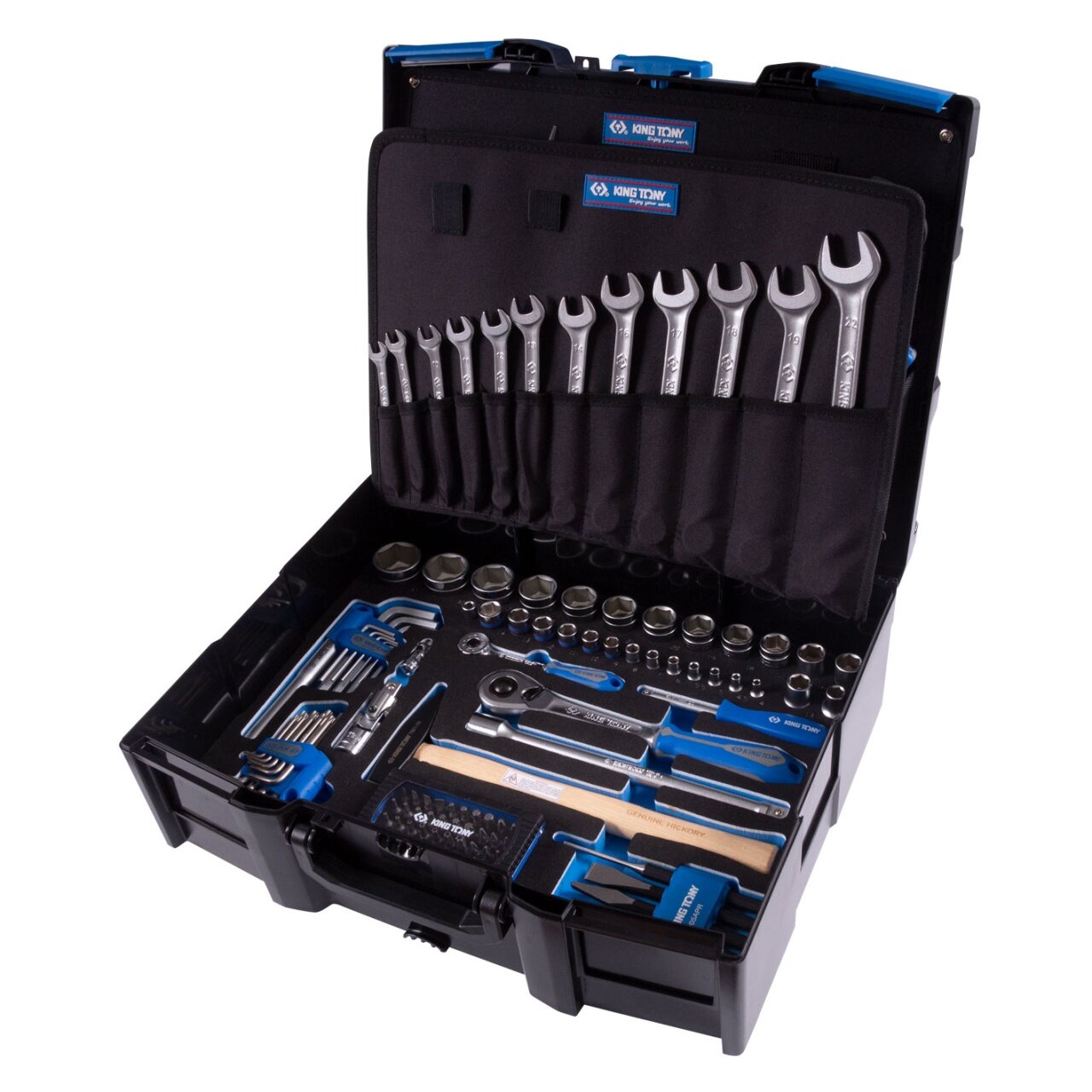 фото Набор инструментов универсальный, пластиковый ящик, 112 предметов KING TONY 9052-002MRV