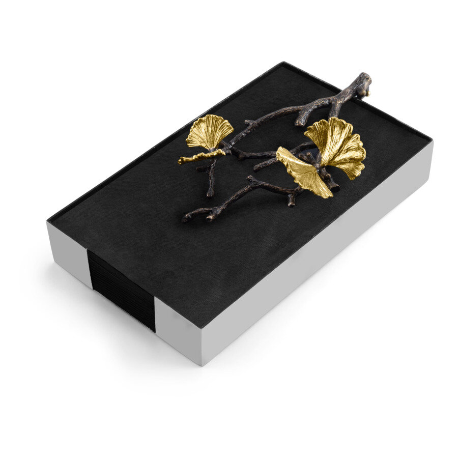 фото Подставка для салфеток Michael Aram Бабочки гинкго 22х13 см