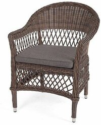 Плетеный стул "Сицилия" из искусственного ротанга, цвет коричневый