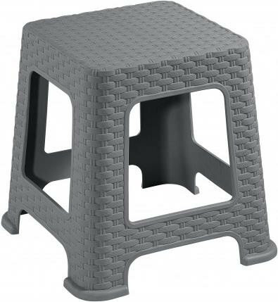 фото VIOLET Табурет ротанг H33 (серый) 220118 (Табурет)