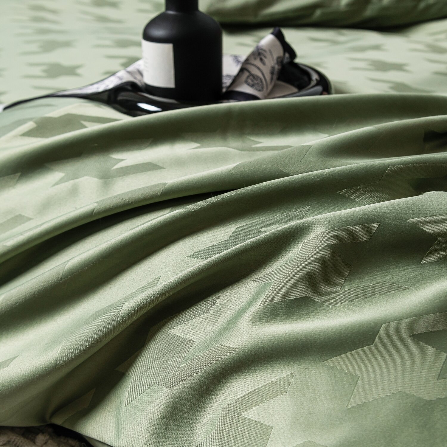 Комплект постельного белья Сатин Жаккард GC004 - фотография № 8