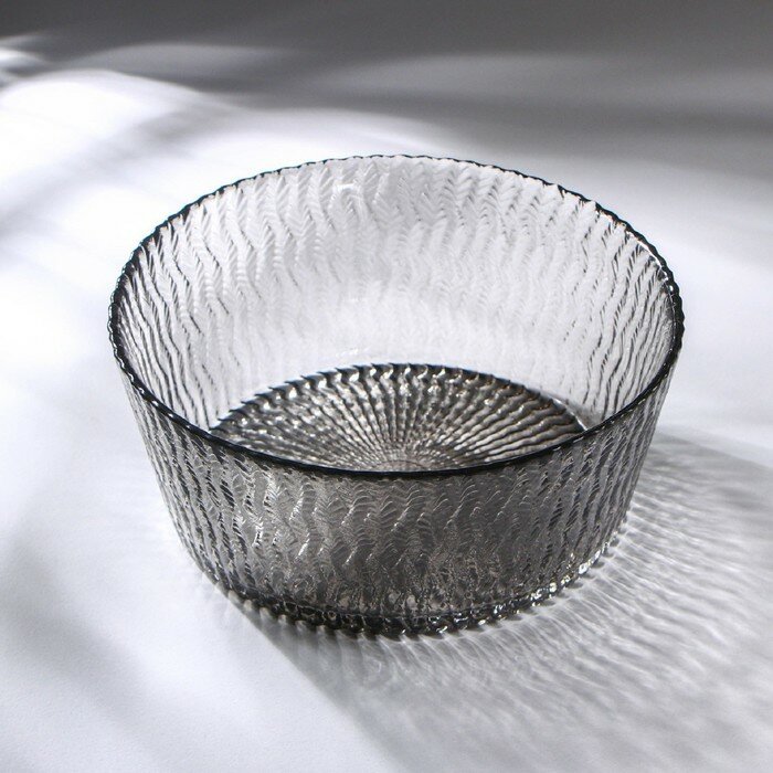 фото AKCAM Конфетница «Ретро Grey», 700 мл, d=16 см, цвет серый