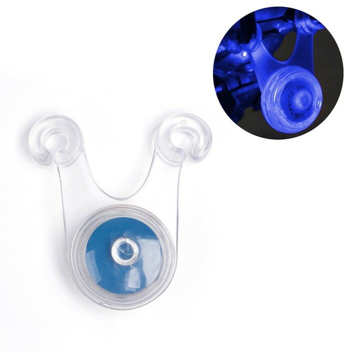 фото Фонарь велосипедный "Мастер К", CR2032, синий