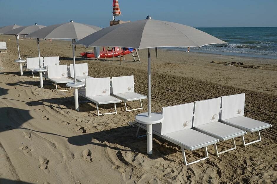 Зонт пляжный профессиональный ReeHouse Cezanne Тортора - фотография № 9