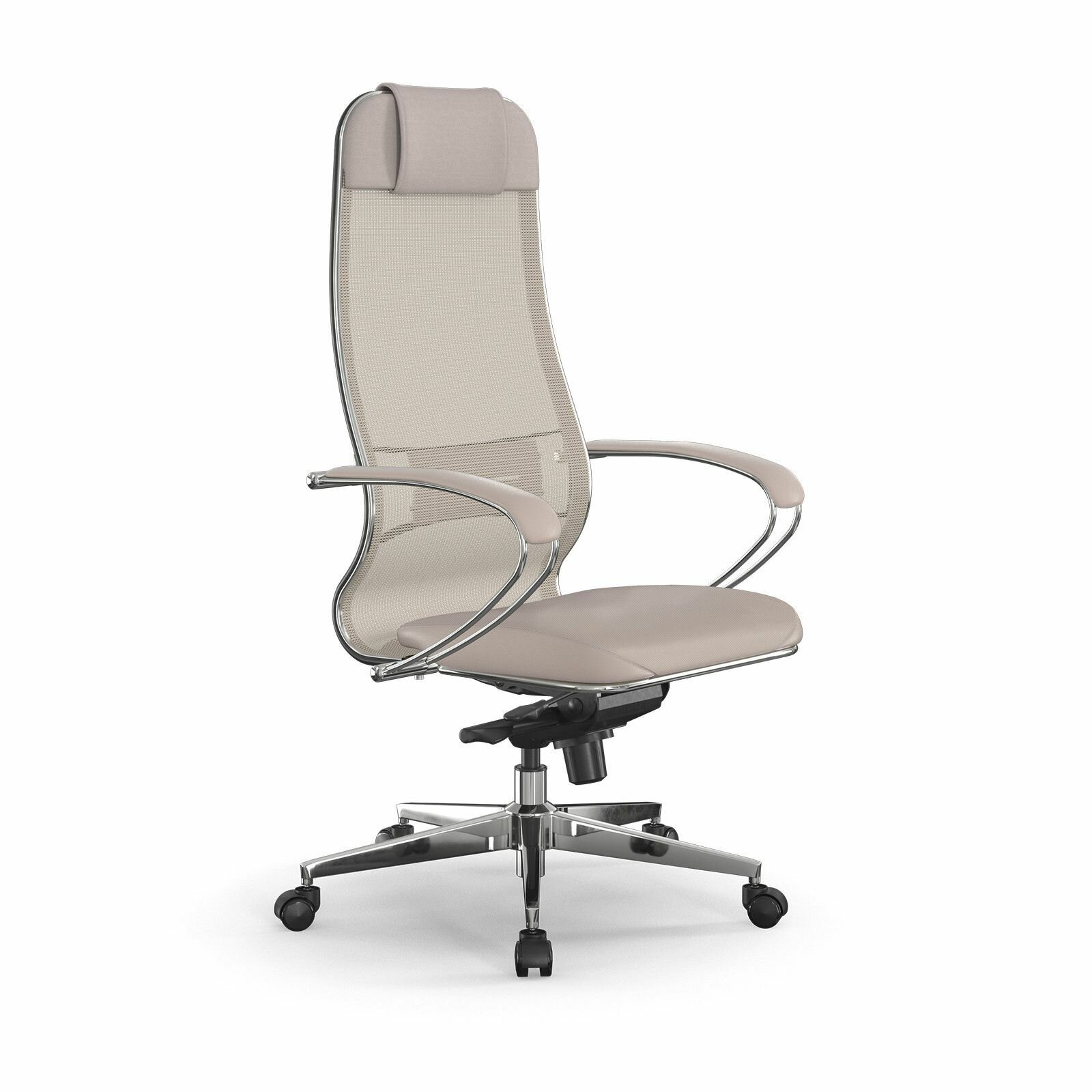Компьютерное офисное кресло Metta Samurai Comfort S Infinity Easy Clean светло-бежевое
