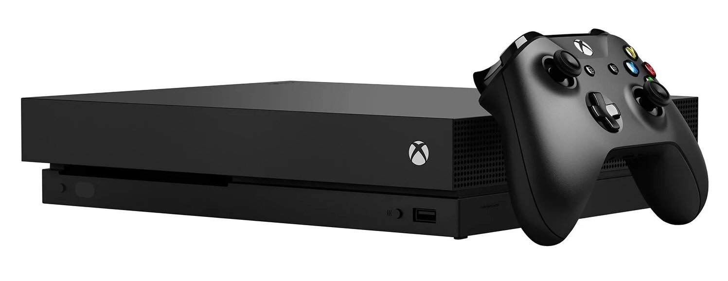 Игровая приставка Microsoft Xbox One X 1000 ГБ HDD чёрный