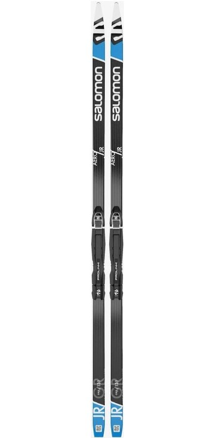 Лыжи беговые SALOMON Aero Grip Jr Pm Plk Acc, 51-47-50мм, 111см, с креплением