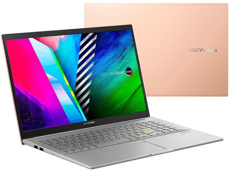 Ноутбук ASUS VivoBook 15 K513EA-L13048W Gold 90NB0SG3-M00JE0 (Intel i5-1135G7 2.4 Ghz/16384Mb/512Gb SSD/Intel Iris Xe Graphics/Wi-Fi/Bluetooth/Cam/15.6/1920x1080/Windows 11)