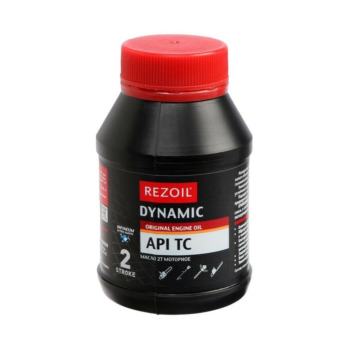 Масло Rezoil DYNAMIC 2Т, для двухтактных двигателей, минеральное, API TB, 0.1 л