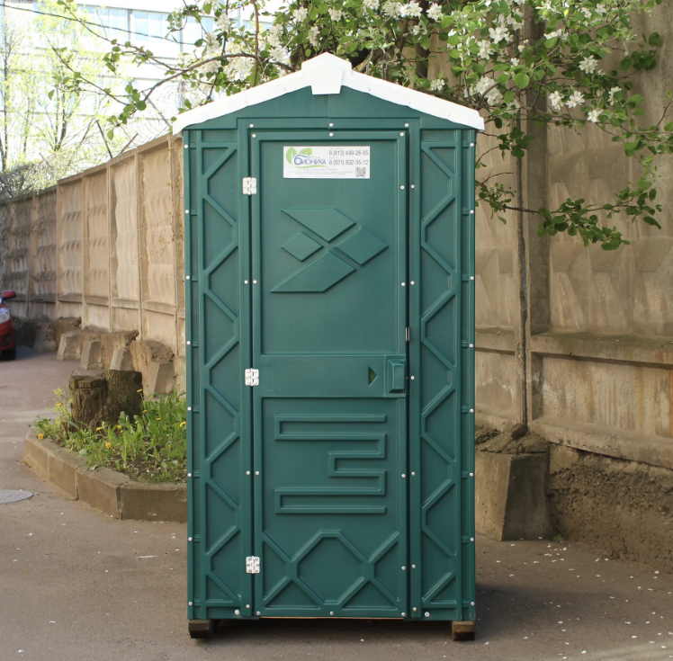 Туалетная кабина - биотуалет от производителя, цвет зеленый - фотография № 3
