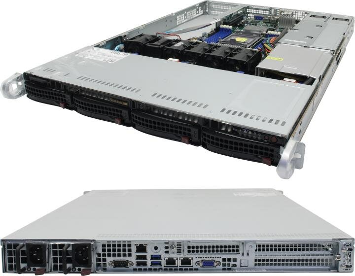 Сервер в корпусе высотой 1U Никс sS9600/pro1U S924P1Ki Xeon Silver 4314/64 ГБ/2 x 2 Тб HDD/Aspeed AST2600