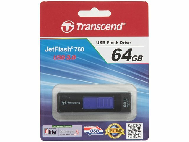Накопитель USB flash Transcend Накопитель USB flash 64ГБ Transcend JetFlash 760 TS64GJF760 (USB3.0)