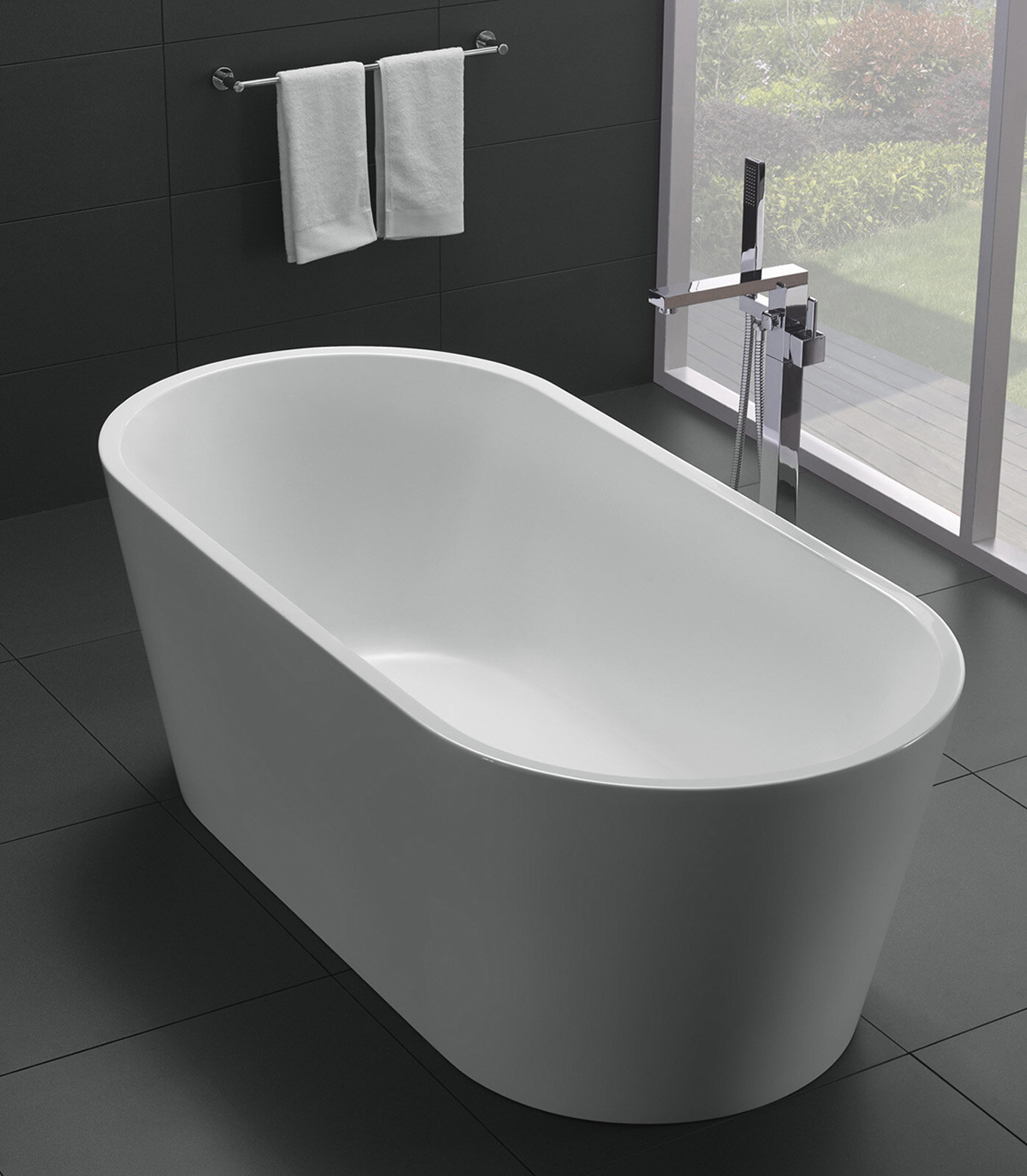 Акриловая ванна без перелива BelBagno BB71-1600-W0 1600x750x600