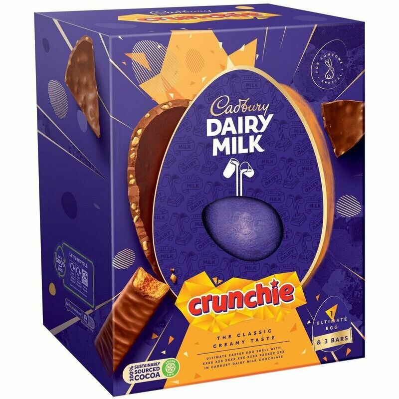 Шоколадное яйцо Cadbury Ultimate Crunchie Bits, 4 шт - фотография № 2