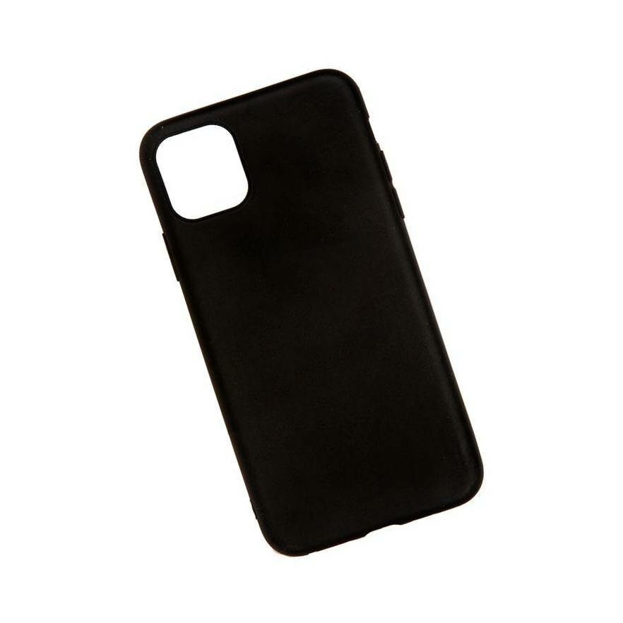 Чехол (задняя накладка) для Apple iPhone 11 Pro Max матовый силикон черный