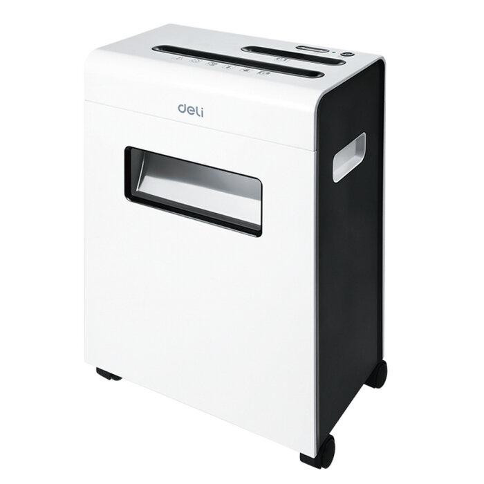 Shred capacity: 8 Shred size: 4*25 Working time: 5min Bin capacity: 16L