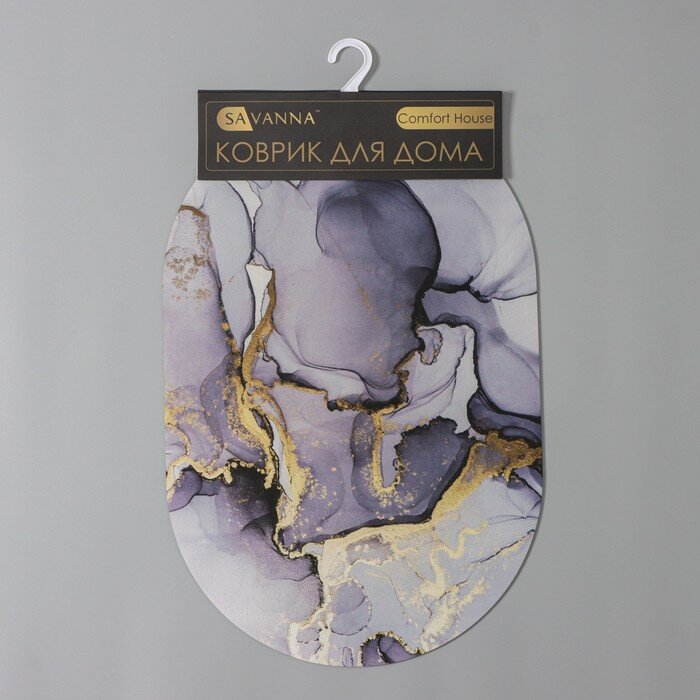Коврик для дома SAVANNA «Видение», 38×58 см, цвет серый - фотография № 7