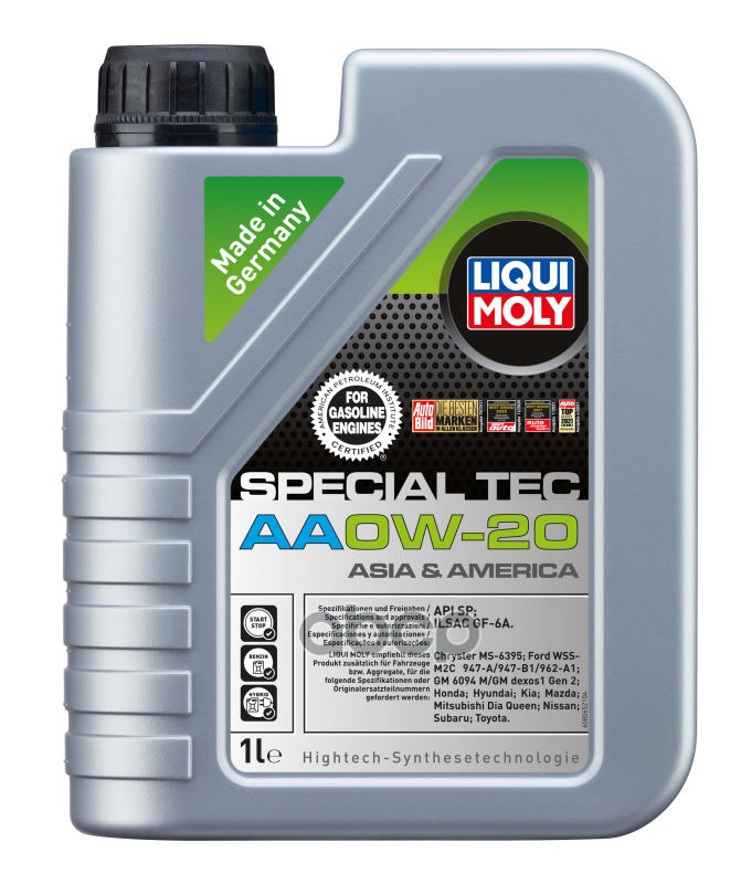 Liqui moly Liquimoly 0W20 Special Tec Aa (1L)_Масло Мотор.! Син Api Sn, Ilsac Gf 5/Ford M2c 946-A, Suzuki