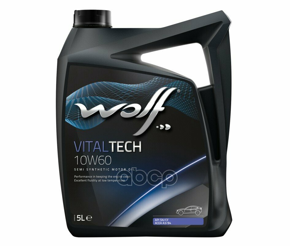 Wolf Масло Моторное Vitaltech 10W60 5L Vw 501.01 Vw 505.00 Acea A3/B4-08 Api Sn/Cf