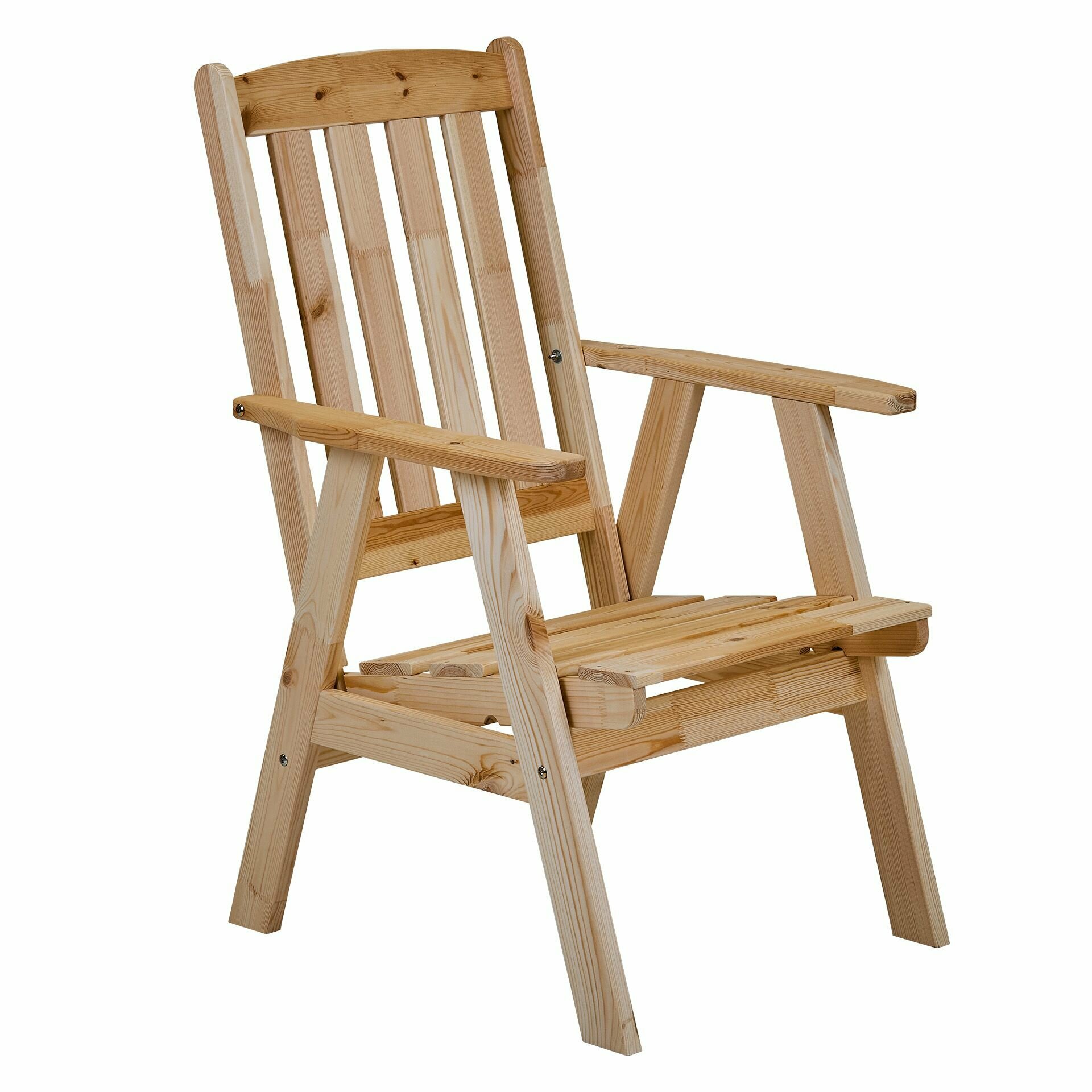 Кресло деревянное для сада и дачи, 3-позиционное оливер - фотография № 10