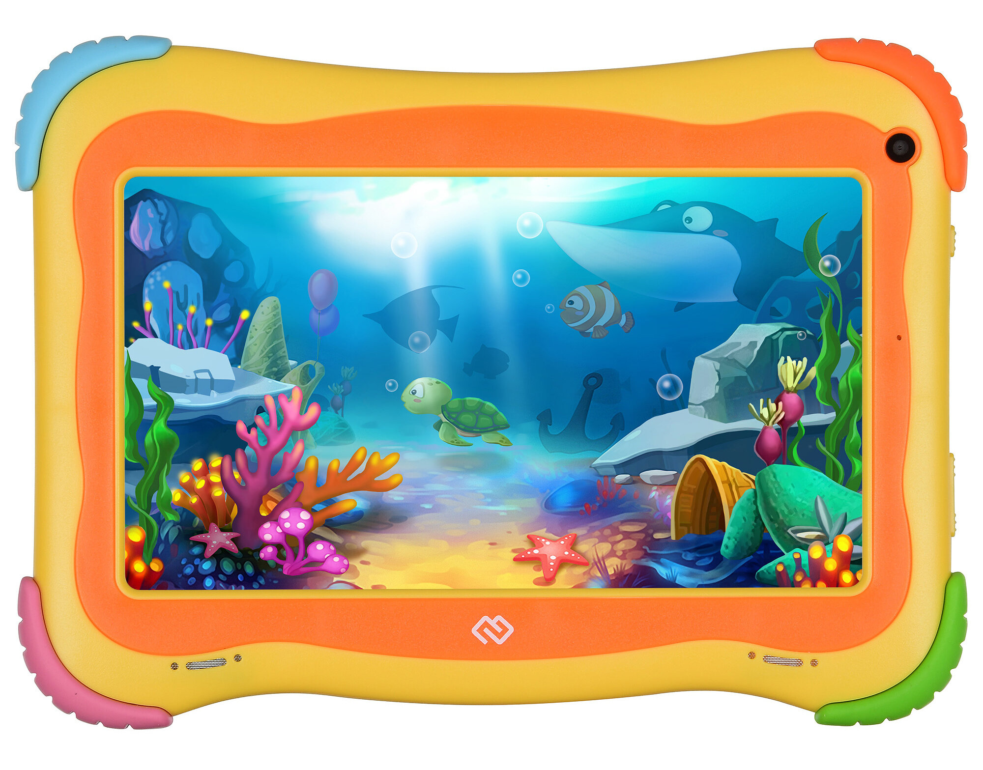 Планшет Digma Optima Kids 7 RK3126C (1.2) 4C/RAM1Gb/ROM16Gb 7" IPS 1024x600/Android 8.1/разноцветный