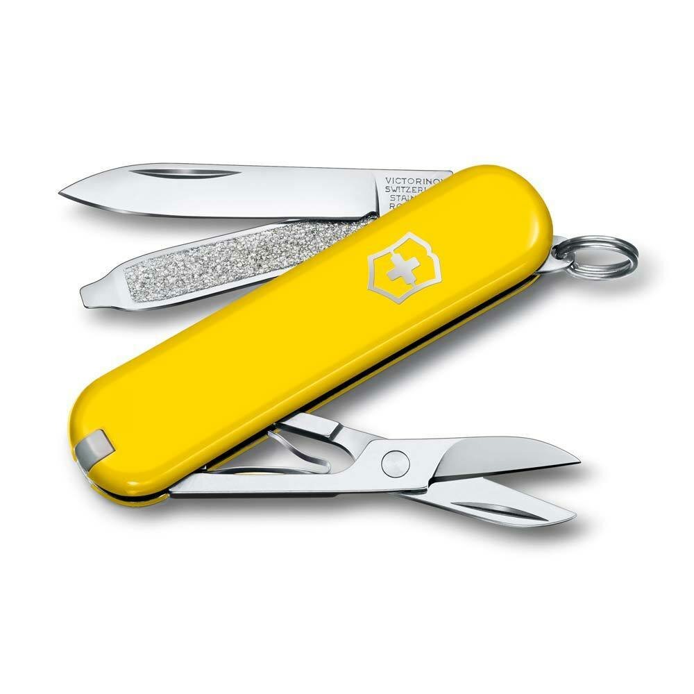 Швейцарский нож брелок Victorinox Classic Sd Colors, Sunny Side (желтый) 58 мм, 7 функций, 0.6223.8G