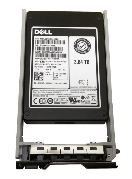Для серверов Dell Жесткий диск Dell 400-AXPF 3,84Tb SAS 2,5" SSD