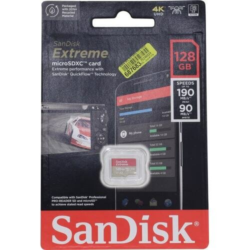 SD карта Sandisk Extreme SDSQXAA-128G-GN6MN