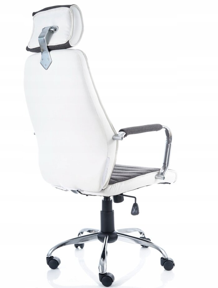 Кресло компьютерное Signal Q-035 (белый/серый) - фотография № 3