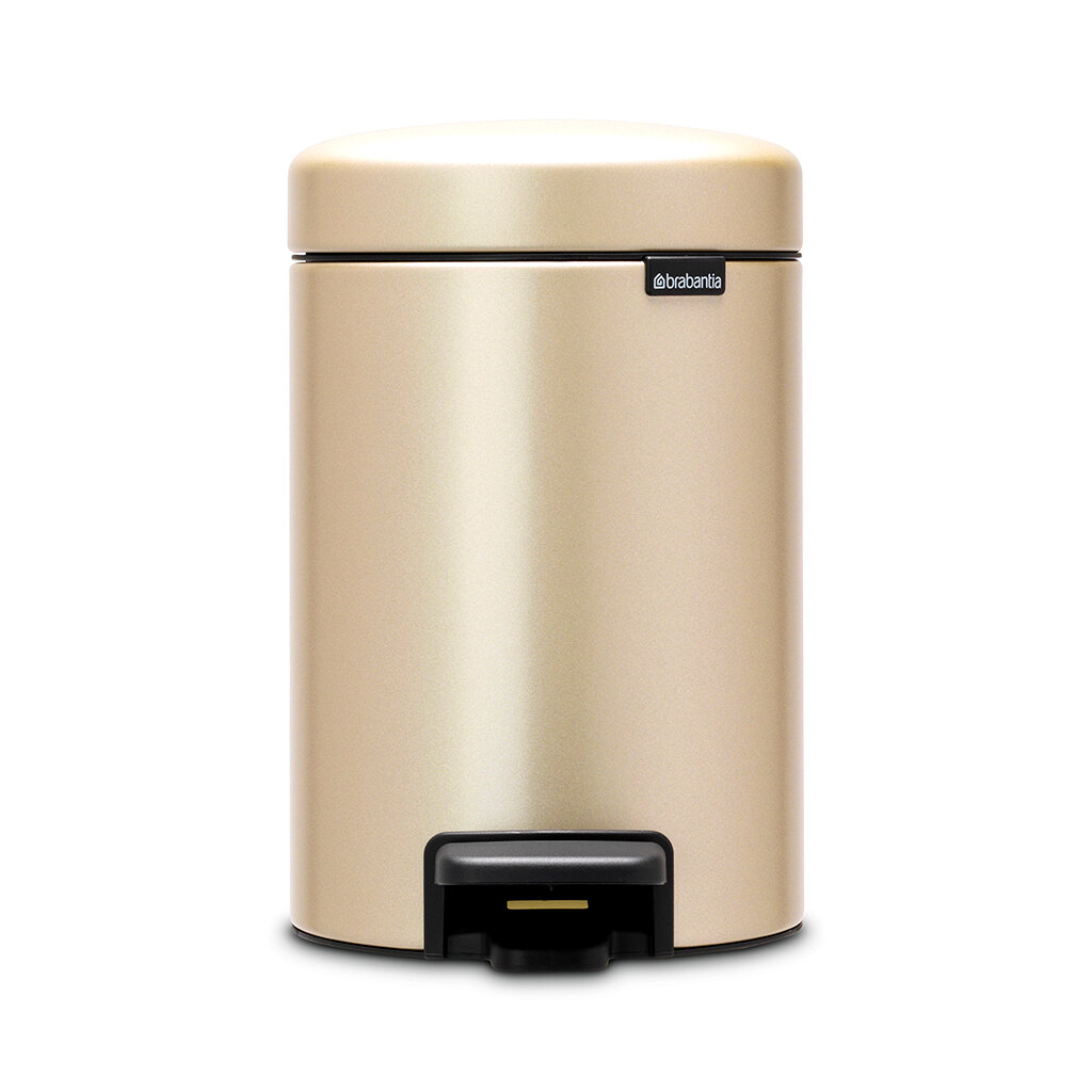 Ведро для мусора Brabantia Newicon, 3л, с педалью, шампань 304408