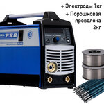 Полуавтомат инвертор SPEEDWAY 180 IGBT SYNERGIC Aurora, проволока 2 кг и электроды - изображение