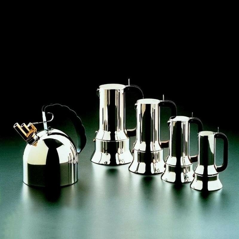 Гейзерная кофеварка Alessi Espresso 9090/3 (150 мл), металлик - фотография № 9