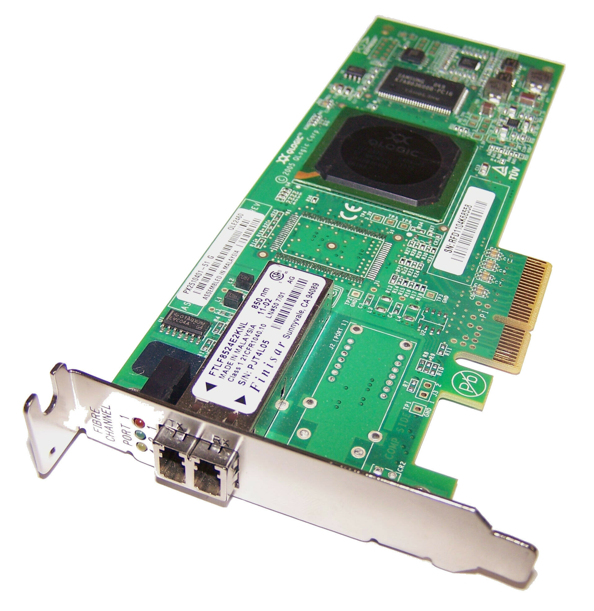 Контроллер QLogic PCIe x4 4Gb Fibre Channel HBA QE2440-CK
