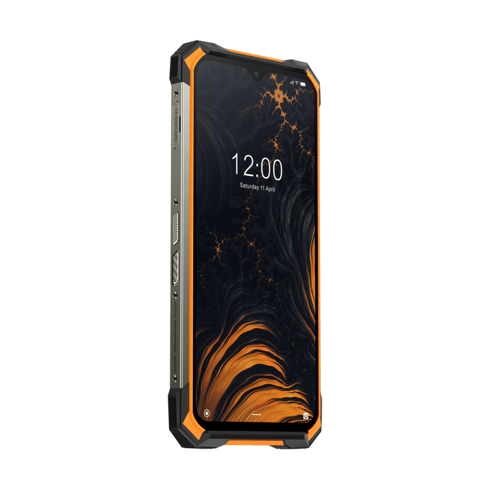 Doogee S88 PRO Fire Orange, 6.3'' 1080x2340, 4x2,0GHz+4x2,1GHz, 8 Core, 6GB RAM, 128GB, up to 256GB flash, 21МП + 8МП + 8МП/16Mpix, 2 Sim, 2G, 3G, LTE, BT, Wi-Fi, NFC, GPS, Type-C, 10000 мА·ч, Android 10, 372 г, 171,6 ммx85,4 ммx18.7 мм