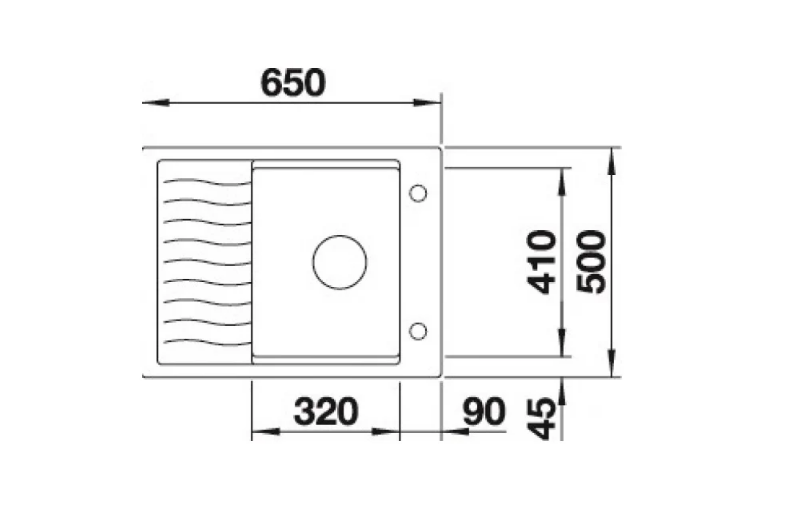 Мойка Blanco Elon 45S, белый - фотография № 3